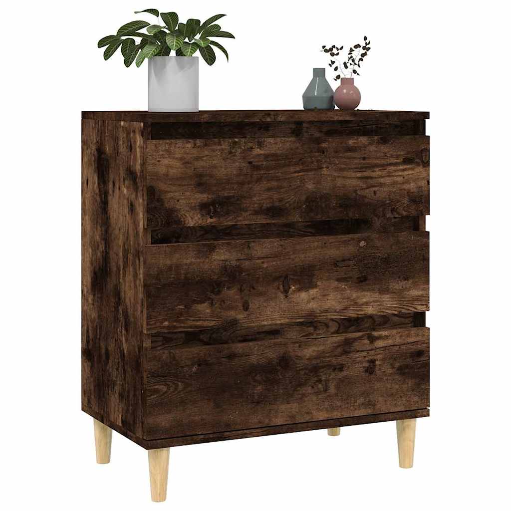 vidaXL Sideboard Smoked Oak 60x35x70 cm Engineered Wood