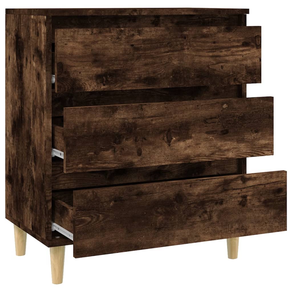 vidaXL Sideboard Smoked Oak 60x35x70 cm Engineered Wood