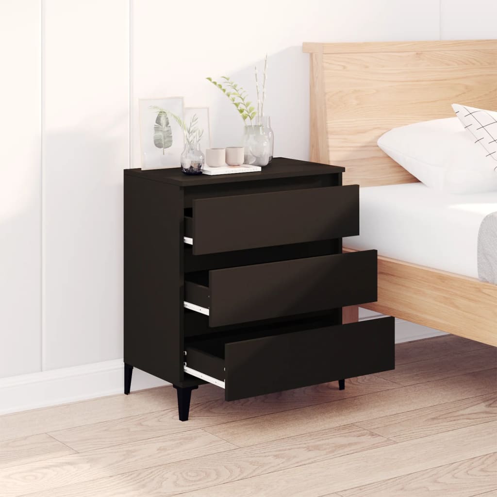 vidaXL Sideboard | Black | Engineered wood | Medium | Sideboard | Rectangular