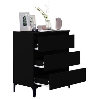 vidaXL Sideboard Black 60x35x70 cm Engineered Wood