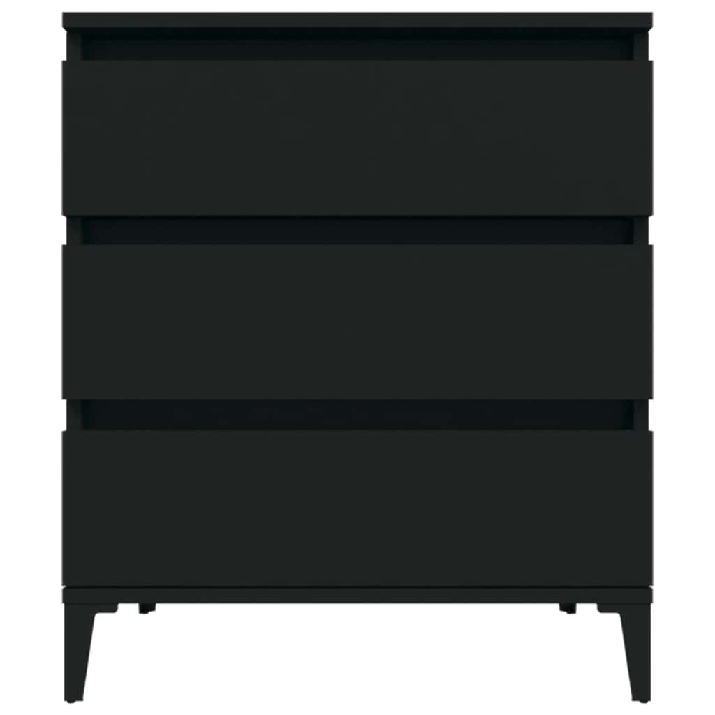 vidaXL Sideboard Black 60x35x70 cm Engineered Wood