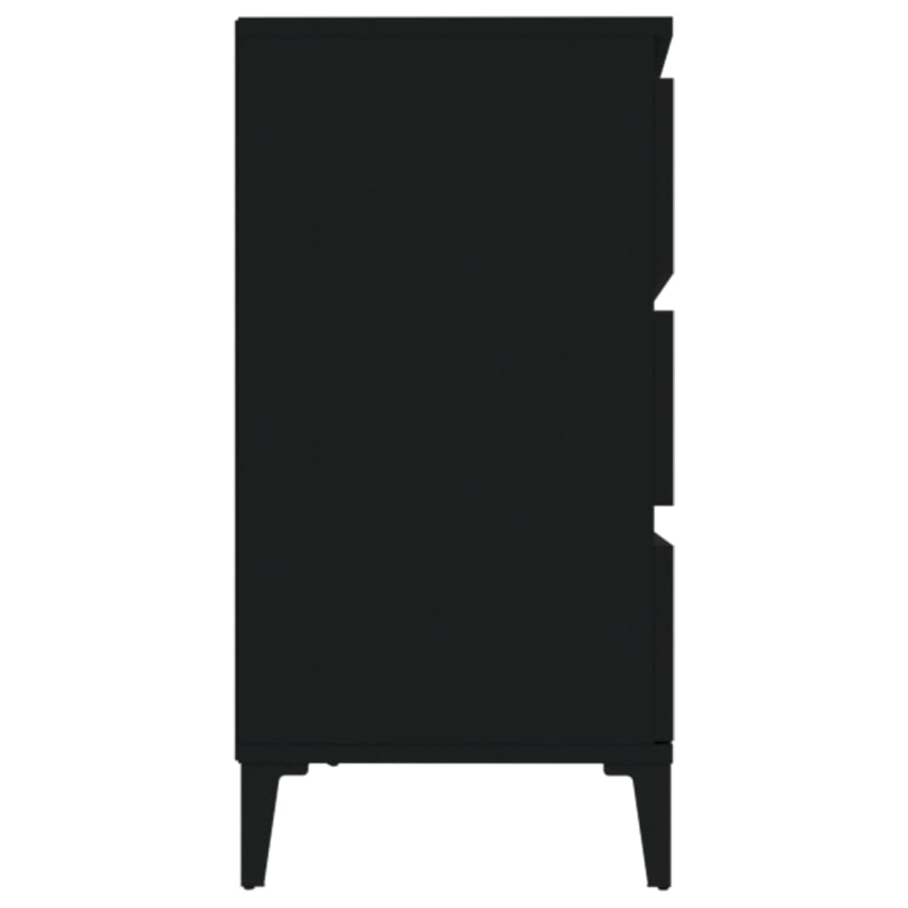 vidaXL Sideboard | Black | Engineered wood | Medium | Sideboard | Rectangular
