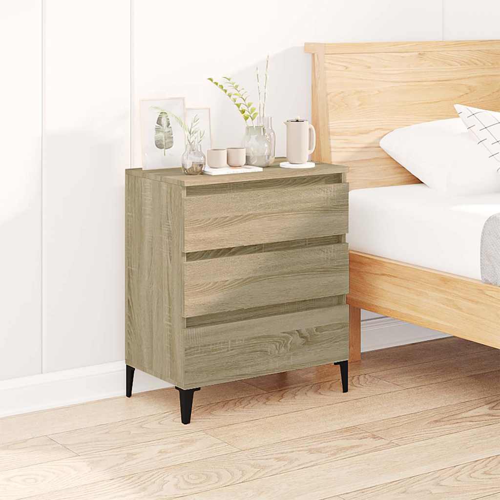 vidaXL Sideboard Sonoma Oak 60x35x70 cm Engineered Wood
