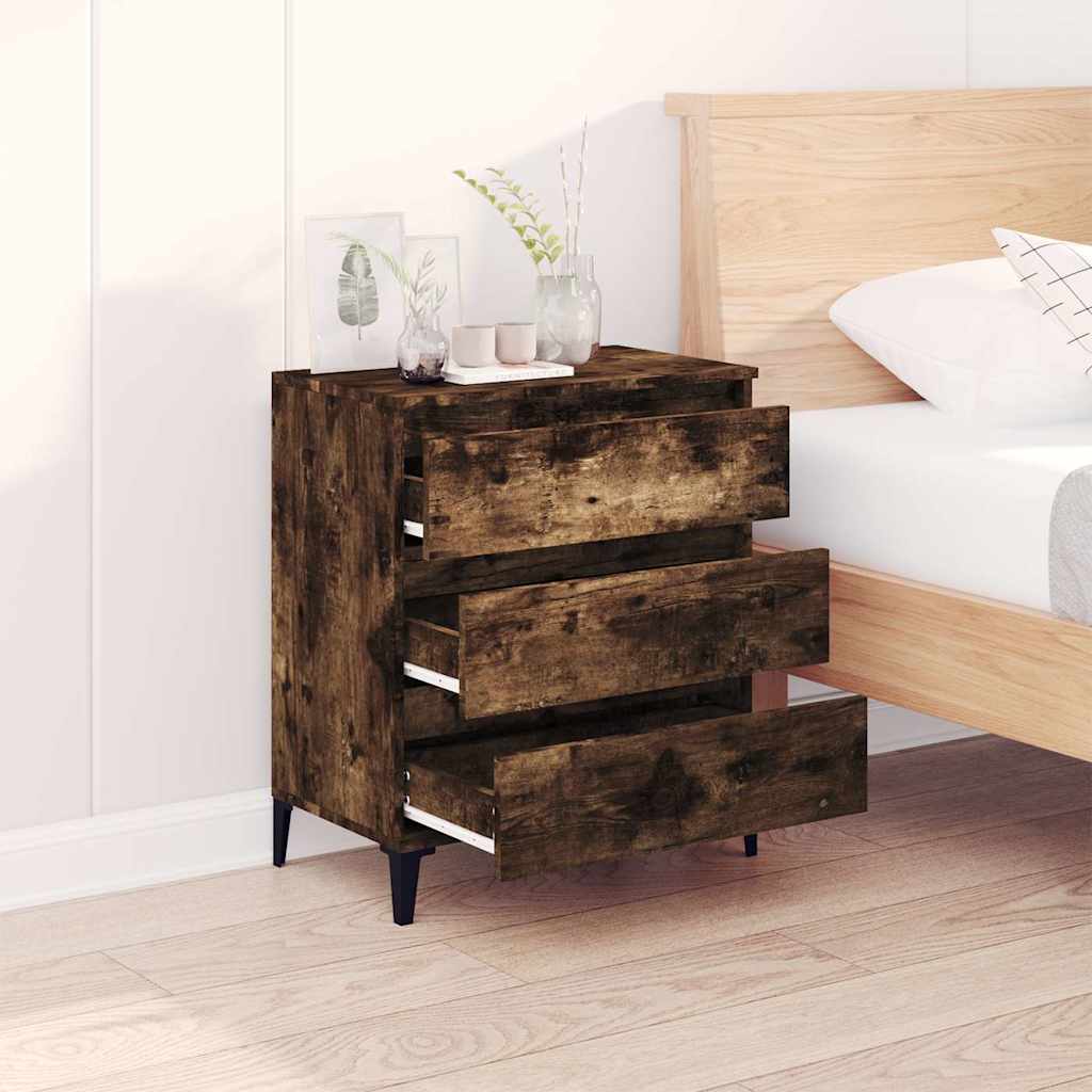 vidaXL Sideboard Smoked Oak 60x35x70 cm Engineered Wood