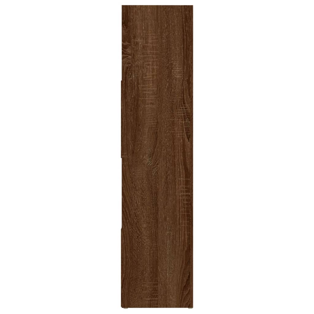 vidaXL Book Cabinet/Room Divider Brown Oak 105x24x102 cm