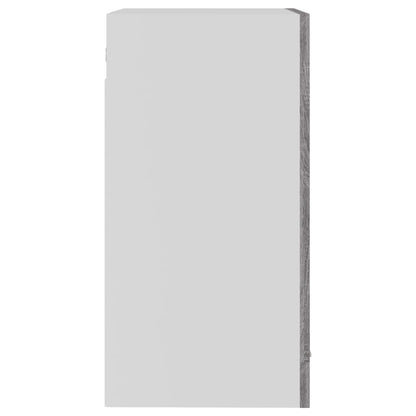 vidaXL Hanging Glass Cabinet "Lyon" Grey Sonoma 40x31x60 cm Engineered Wood