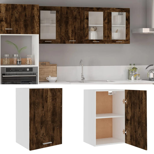 vidaXL Hanging Cabinet "Lyon" Smoked Oak 39,5x31x60 cm Engineered Wood