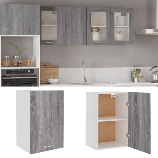 vidaXL Hanging Cabinet "Lyon" Grey Sonoma 39,5x31x60 cm Engineered Wood