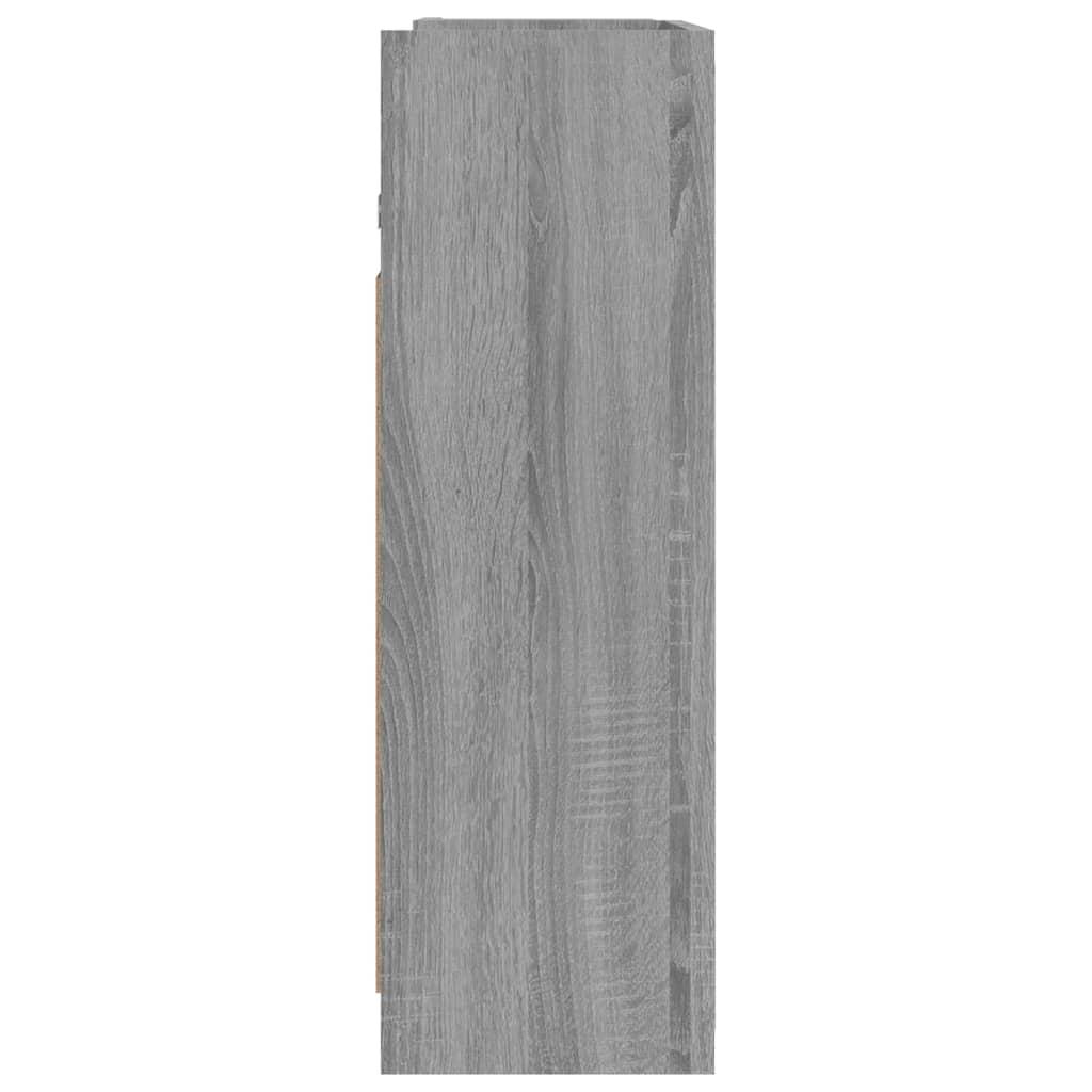 vidaXL Bathroom Mirror Cabinet Grey Sonoma 62.5x20.5x64 cm Engineered Wood