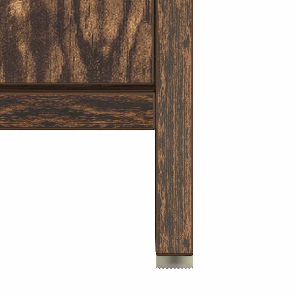 vidaXL Bathroom Cabinet Smoked Oak 60x33x60 cm Engineered Wood