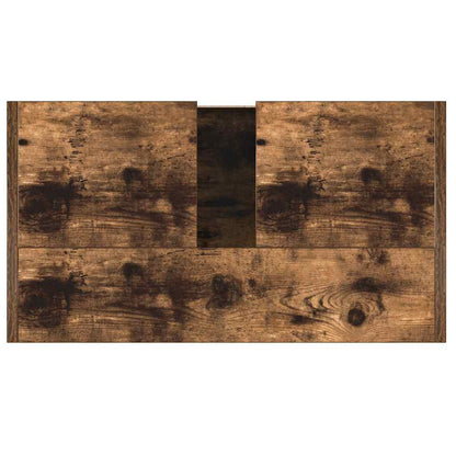 vidaXL Bathroom Cabinet Smoked Oak 60x33x61 cm Engineered Wood