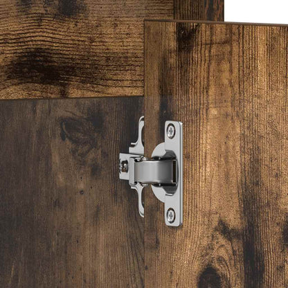 vidaXL Bathroom Cabinet Smoked Oak 60x33x61 cm Engineered Wood
