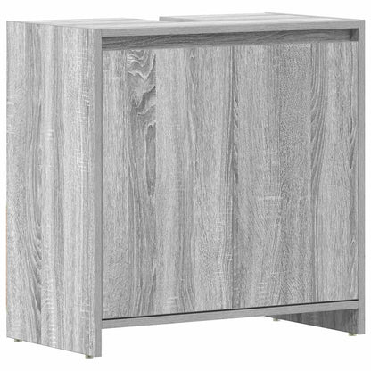 vidaXL Bathroom Cabinet Grey Sonoma 60x33x60 cm Engineered Wood
