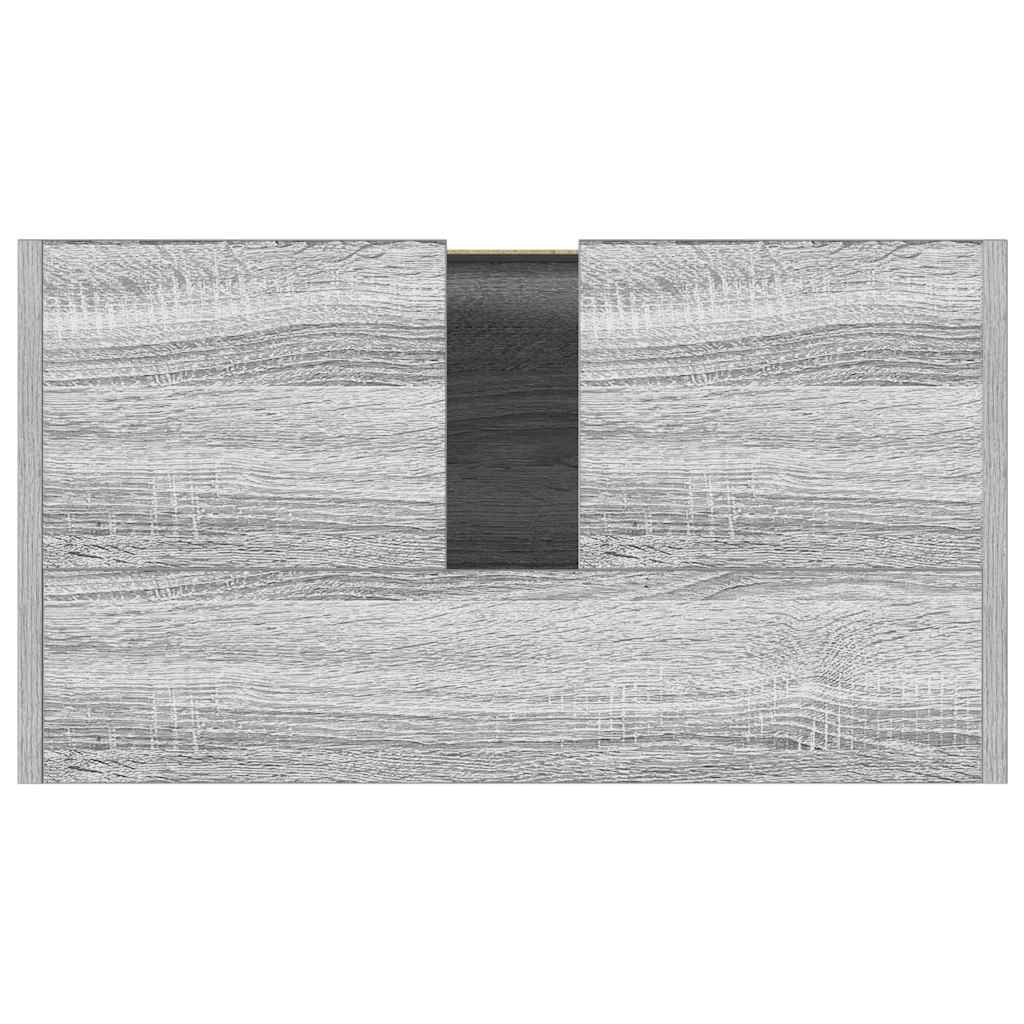 vidaXL Bathroom Cabinet Grey Sonoma 60x33x61 cm Engineered Wood