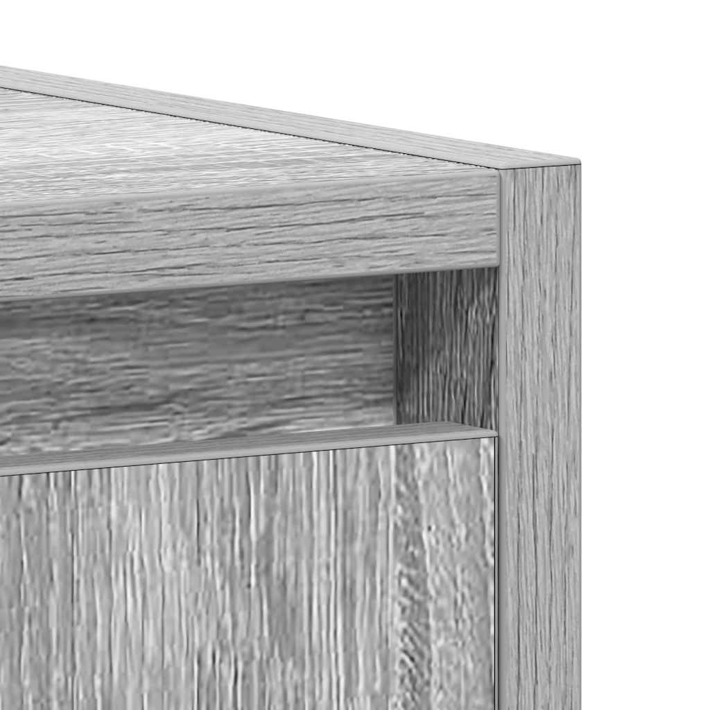vidaXL Bathroom Cabinet Grey Sonoma 60x33x60 cm Engineered Wood