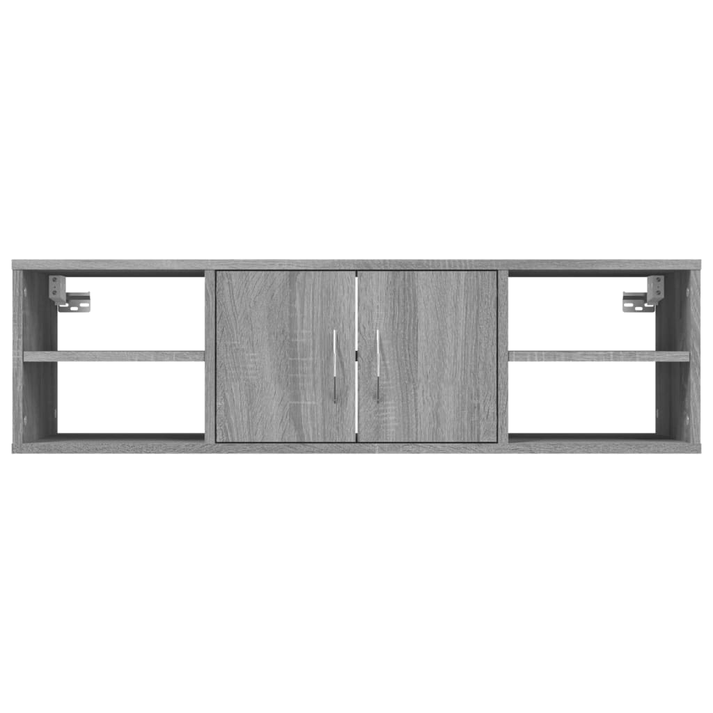 vidaXL Wall Shelf Grey Sonoma 102x30x29 cm Engineered Wood