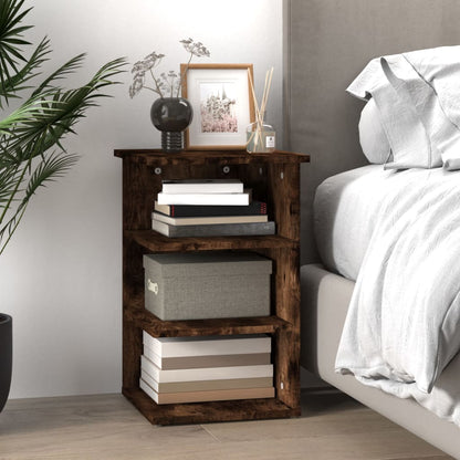 vidaXL Side Cabinet Smoked Oak 35x35x55 cm Engineered Wood