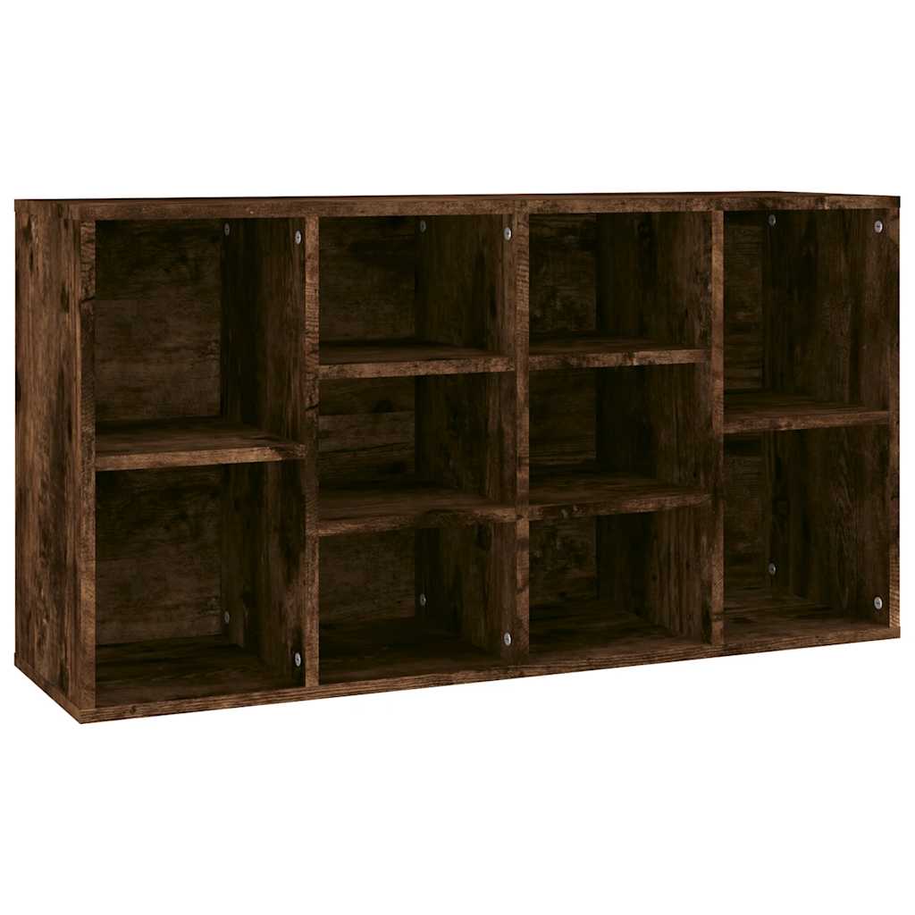 vidaXL Shoe Bench Smoked Oak 103x30x55 cm Engineered Wood