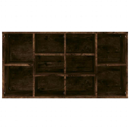 vidaXL Shoe Bench Smoked Oak 103x30x55 cm Engineered Wood