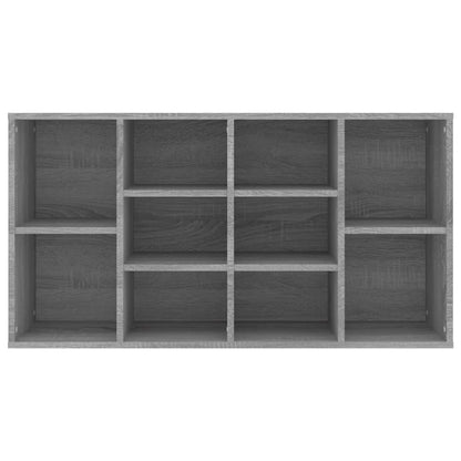 vidaXL Shoe Bench Grey Sonoma 103x30x55 cm Engineered Wood