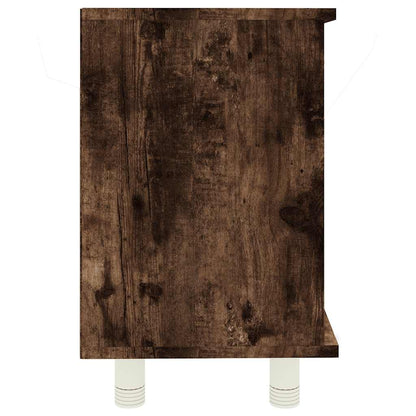 vidaXL Bathroom Cabinet Smoked Oak 60x32x53,5 cm Engineered Wood