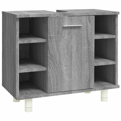 vidaXL Bathroom Cabinet Grey Sonoma 60x32x53,5 cm Engineered Wood