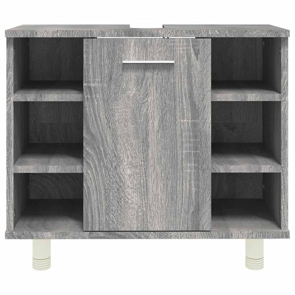 vidaXL Bathroom Cabinet Grey Sonoma 60x32x53,5 cm Engineered Wood