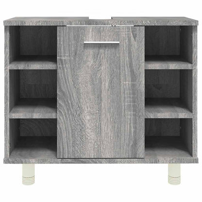 vidaXL Bathroom Cabinet Grey Sonoma 60x32x53,5 cm Engineered Wood