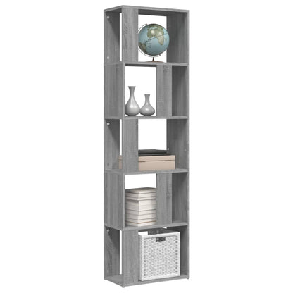 vidaXL Book Cabinet | Grey Sonoma | Engineered wood | Tall | Book Cabinet