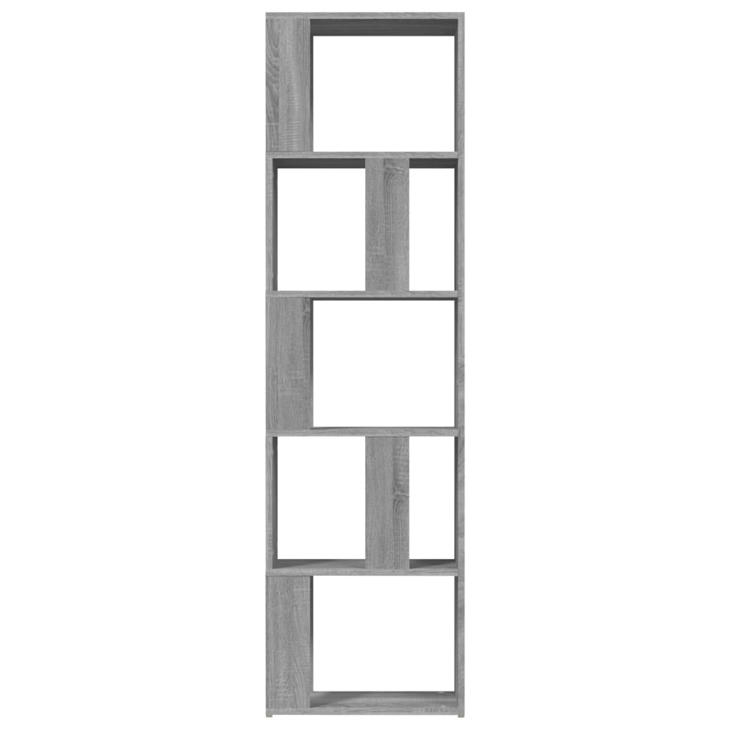 vidaXL Book Cabinet | Grey Sonoma | Engineered wood | Tall | Book Cabinet