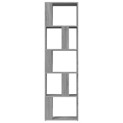 vidaXL Book Cabinet | Grey Sonoma | Engineered wood | Tall | Book Cabinet