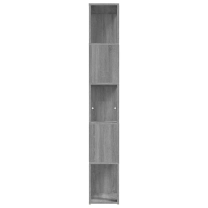 vidaXL Book Cabinet | Grey Sonoma | Engineered wood | Tall | Book Cabinet