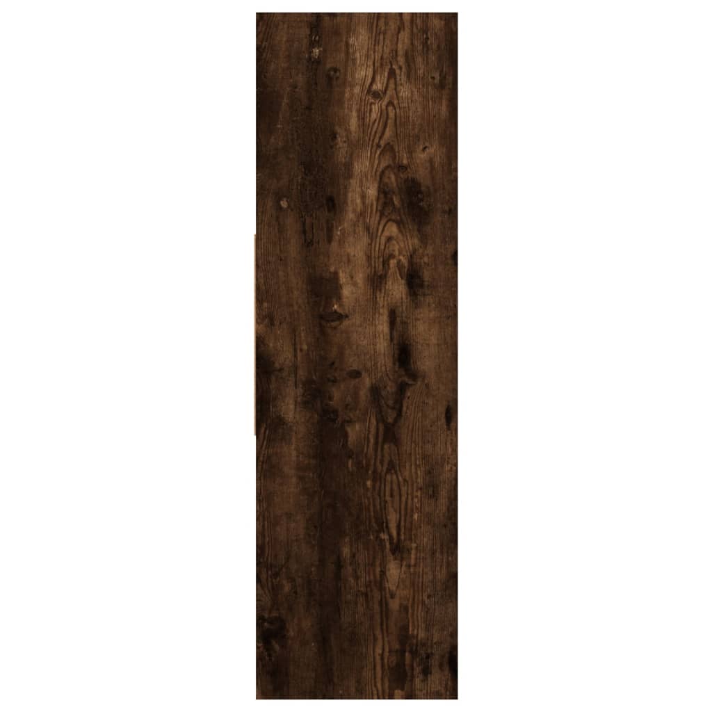 vidaXL Book Cabinet Smoked Oak 97,5x29,5x100 cm Engineered Wood