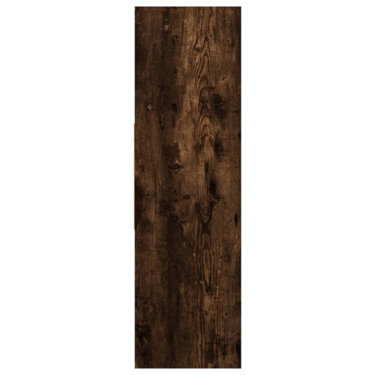vidaXL Book Cabinet Smoked Oak 97,5x29,5x100 cm Engineered Wood