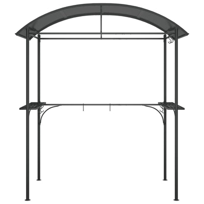 vidaXL BBQ Gazebo with Side Shelves Anthracite 220x115x230 cm Steel