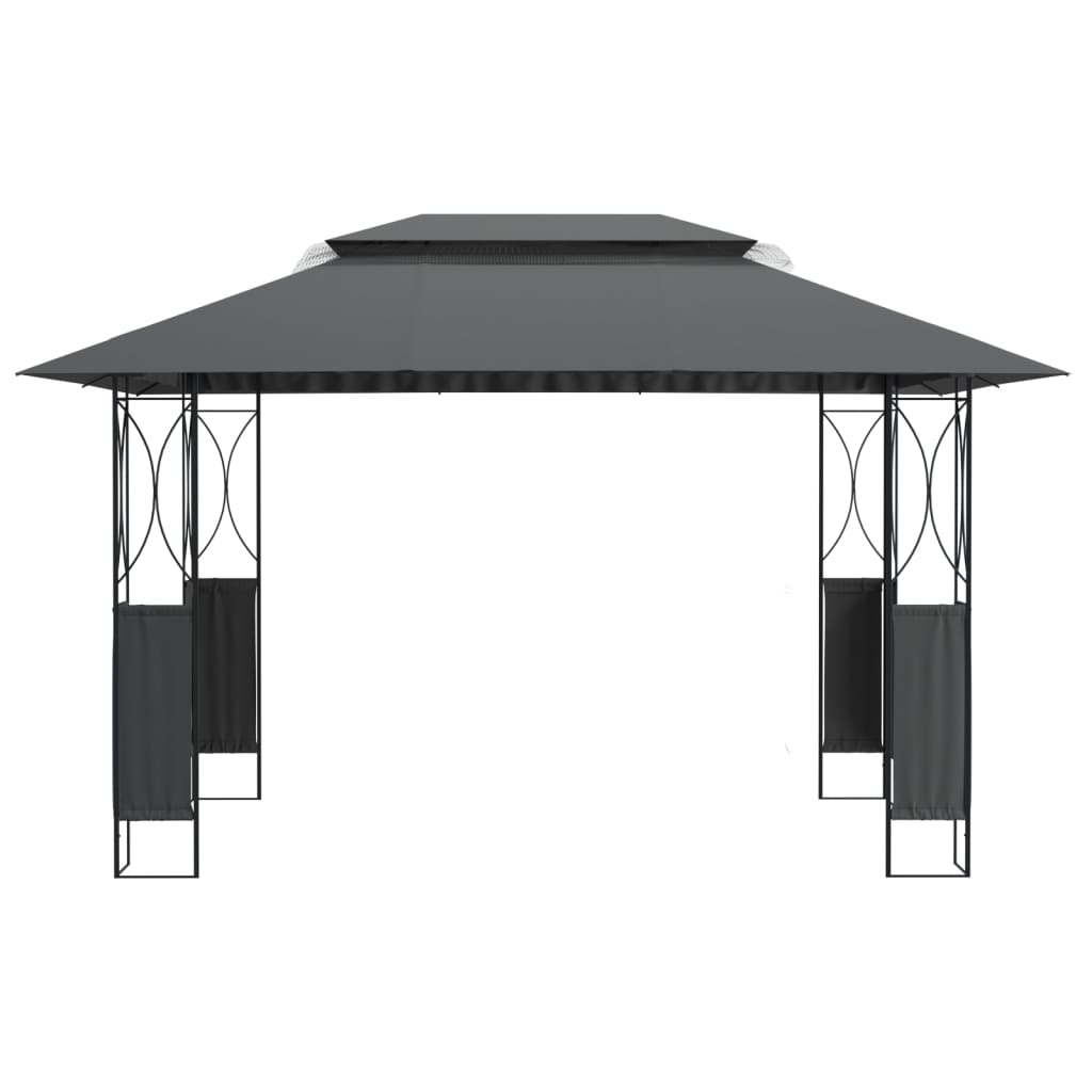 vidaXL Gazebo with Roof Anthracite 400x300x270 cm Steel