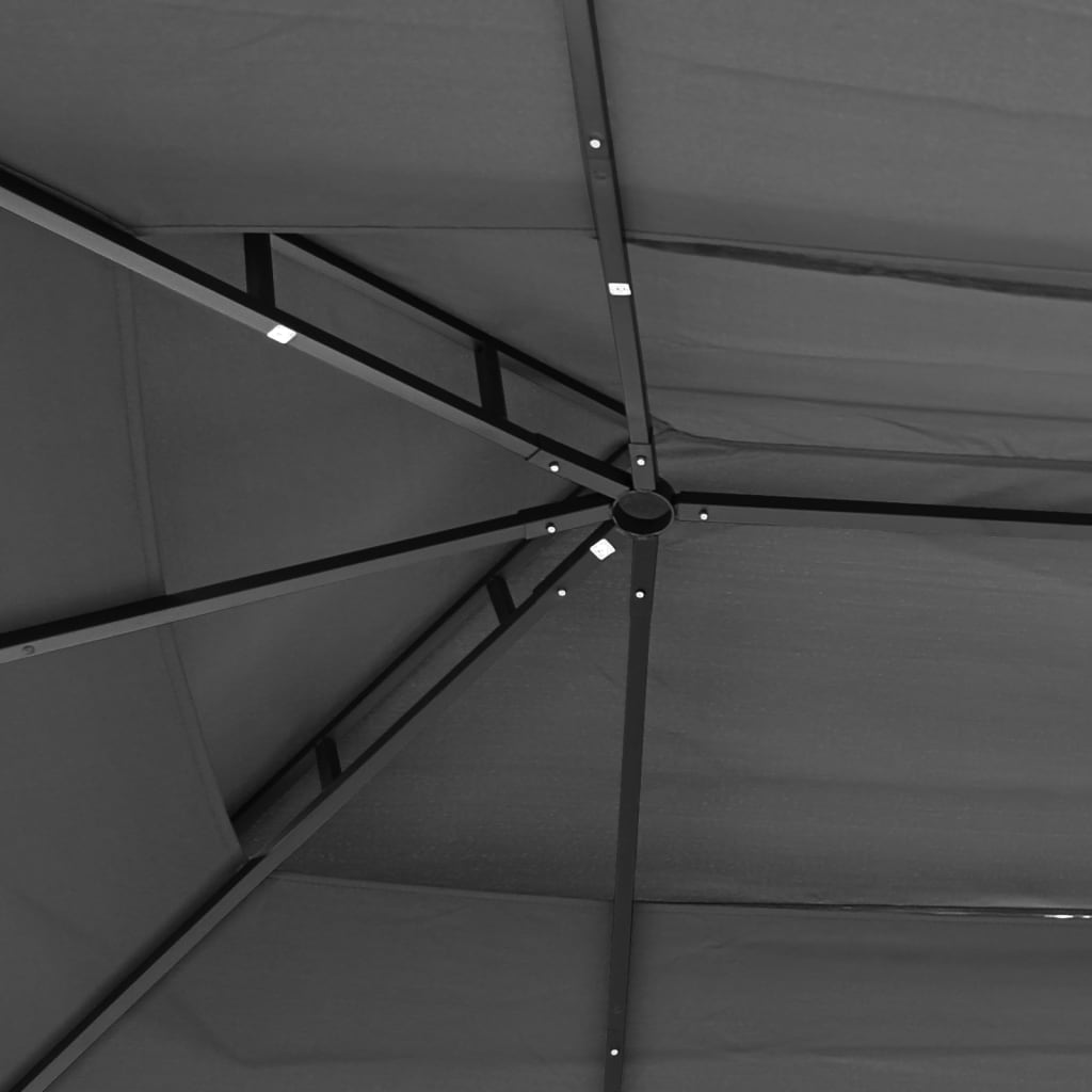 vidaXL Gazebo with Roof Anthracite 400x300x270 cm Steel