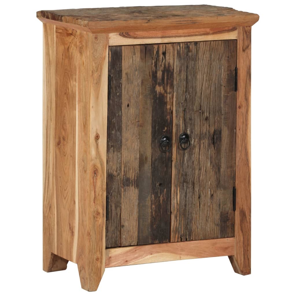 vidaXL Sideboard 55x33x75 cm Solid Wood Acacia and Reclaimed