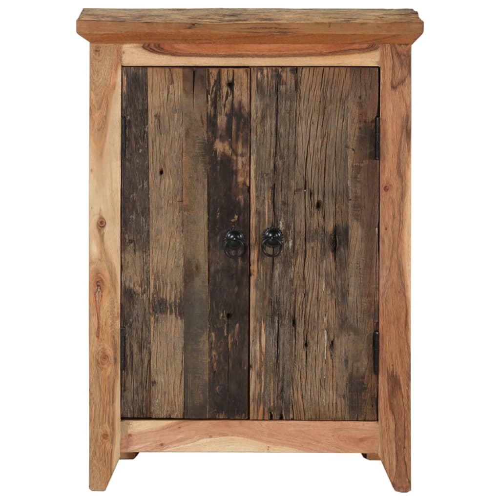 vidaXL Sideboard 55x33x75 cm Solid Wood Acacia and Reclaimed