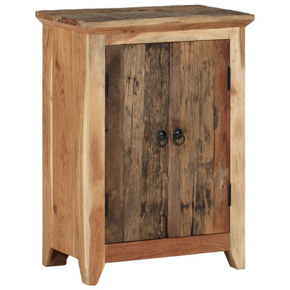 vidaXL Sideboard 55x33x75 cm Solid Wood Acacia and Reclaimed