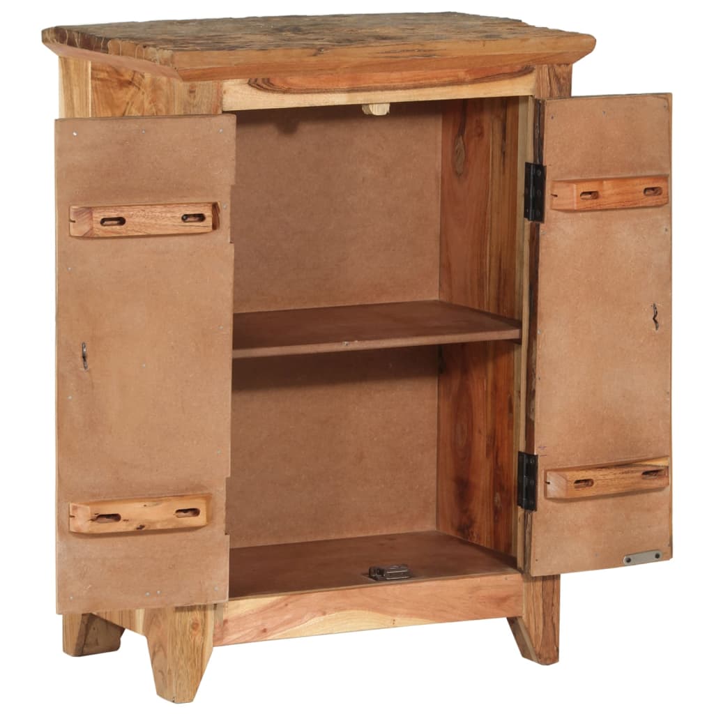 vidaXL Sideboard 55x33x75 cm Solid Wood Acacia and Reclaimed