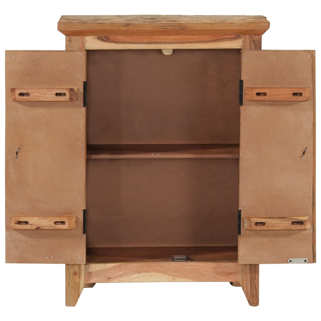 vidaXL Sideboard 55x33x75 cm Solid Wood Acacia and Reclaimed