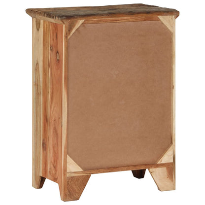 vidaXL Sideboard 55x33x75 cm Solid Wood Acacia and Reclaimed
