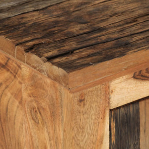 vidaXL Sideboard 55x33x75 cm Solid Wood Acacia and Reclaimed