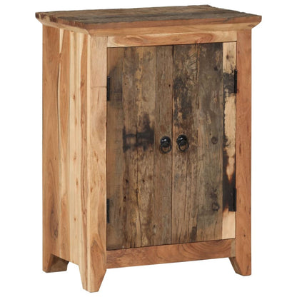 vidaXL Sideboard 55x33x75 cm Solid Wood Acacia and Reclaimed