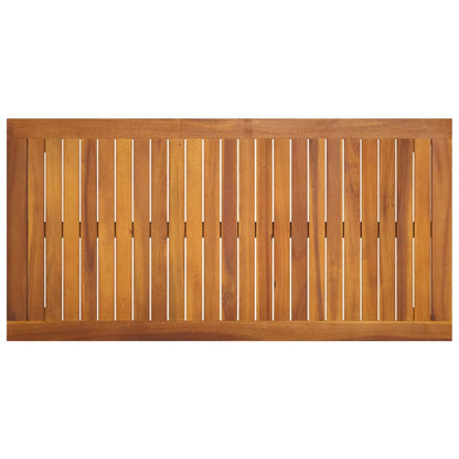 vidaXL Garden Table | Natural Wood | Solid Acacia Wood | Medium | Durable