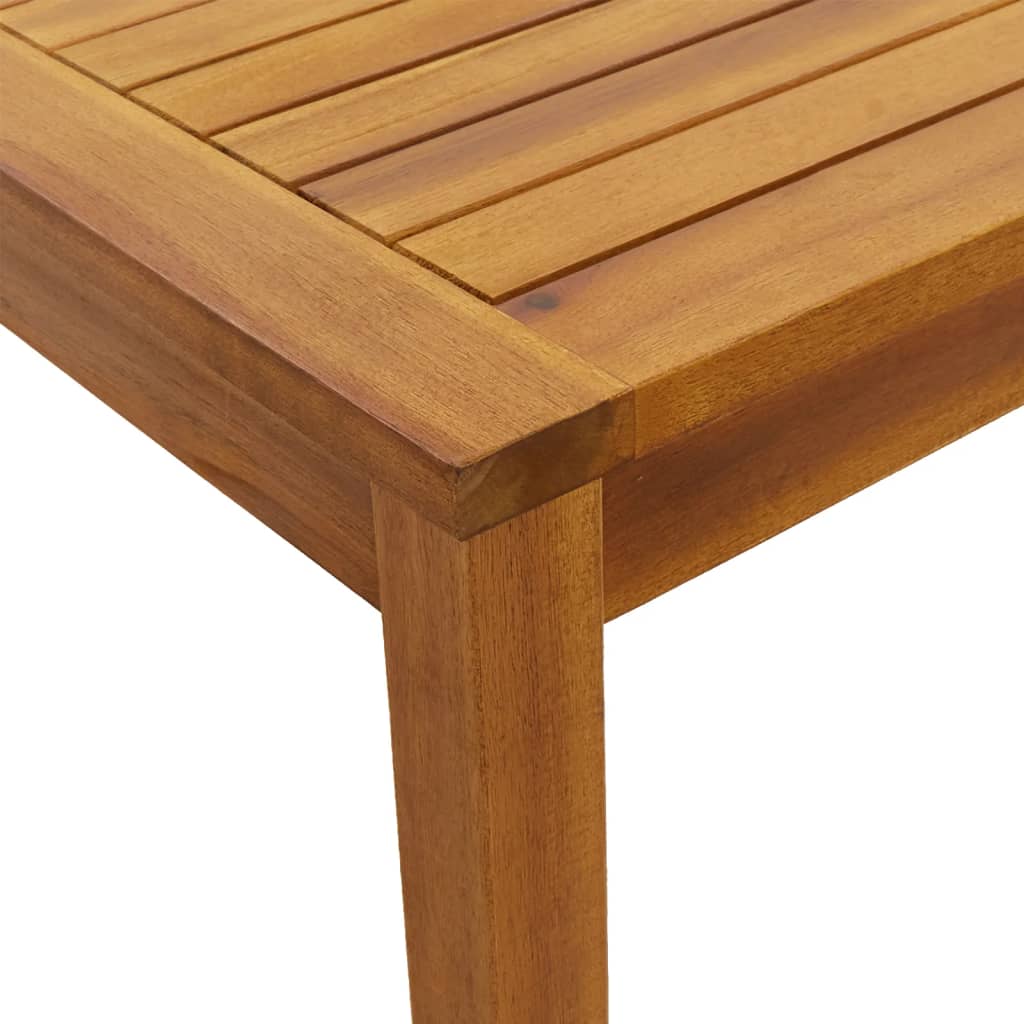 vidaXL Garden Table | Natural Wood | Solid Acacia Wood | Medium | Durable