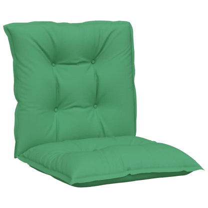 vidaXL Garden Lowback Chair Cushions 2 pcs Green 100x50x7 cm Fabric