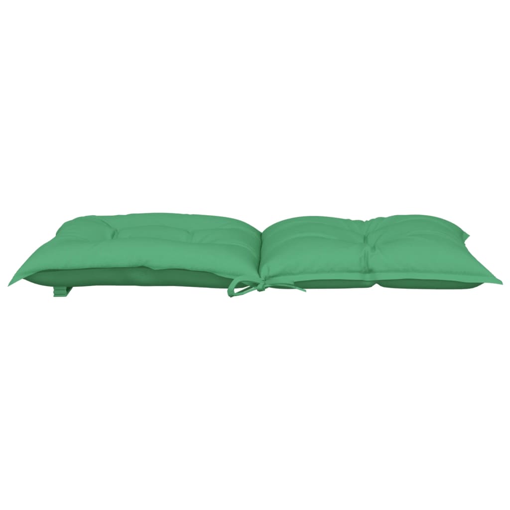 vidaXL Garden Lowback Chair Cushions 2 pcs Green 100x50x7 cm Fabric