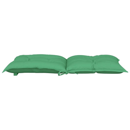 vidaXL Garden Lowback Chair Cushions 2 pcs Green 100x50x7 cm Fabric